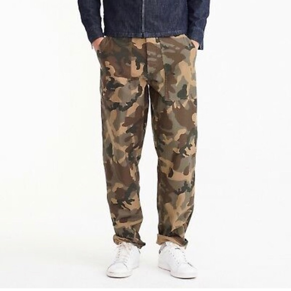 j crew camouflage pants